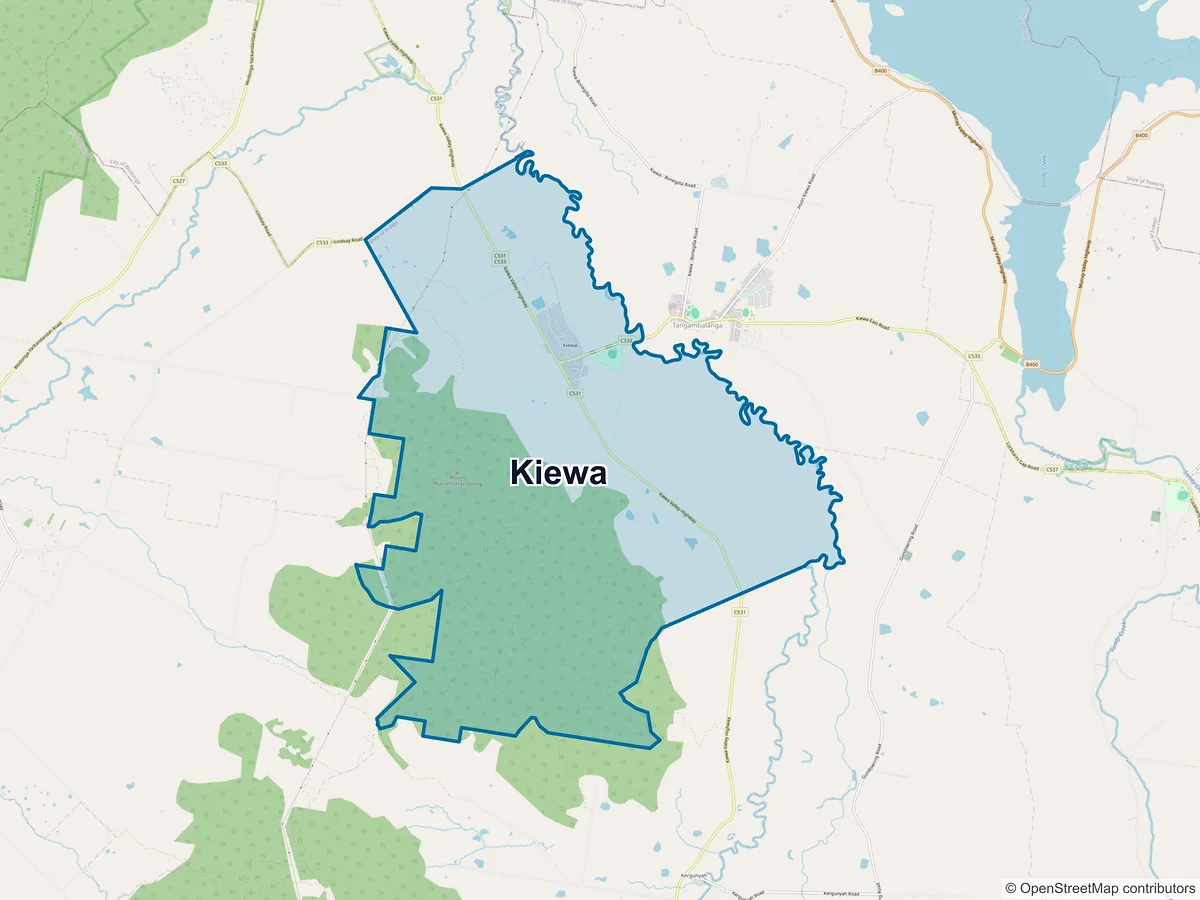 Map of Kiewa, VIC, Australia