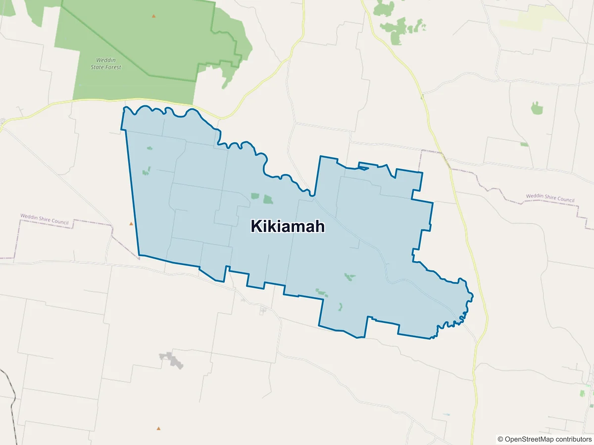 Map of Kikiamah, NSW, Australia