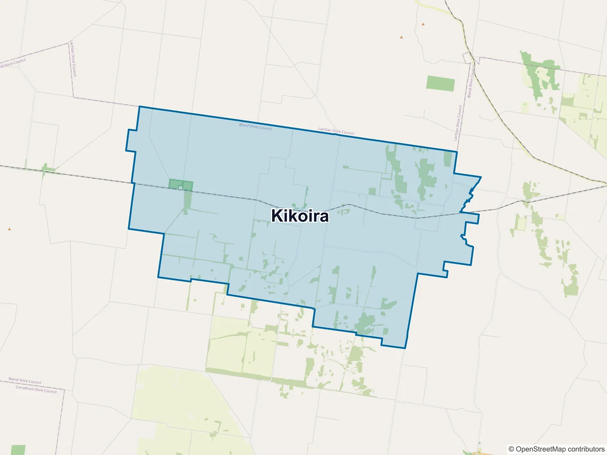 Map of Kikoira, NSW, Australia
