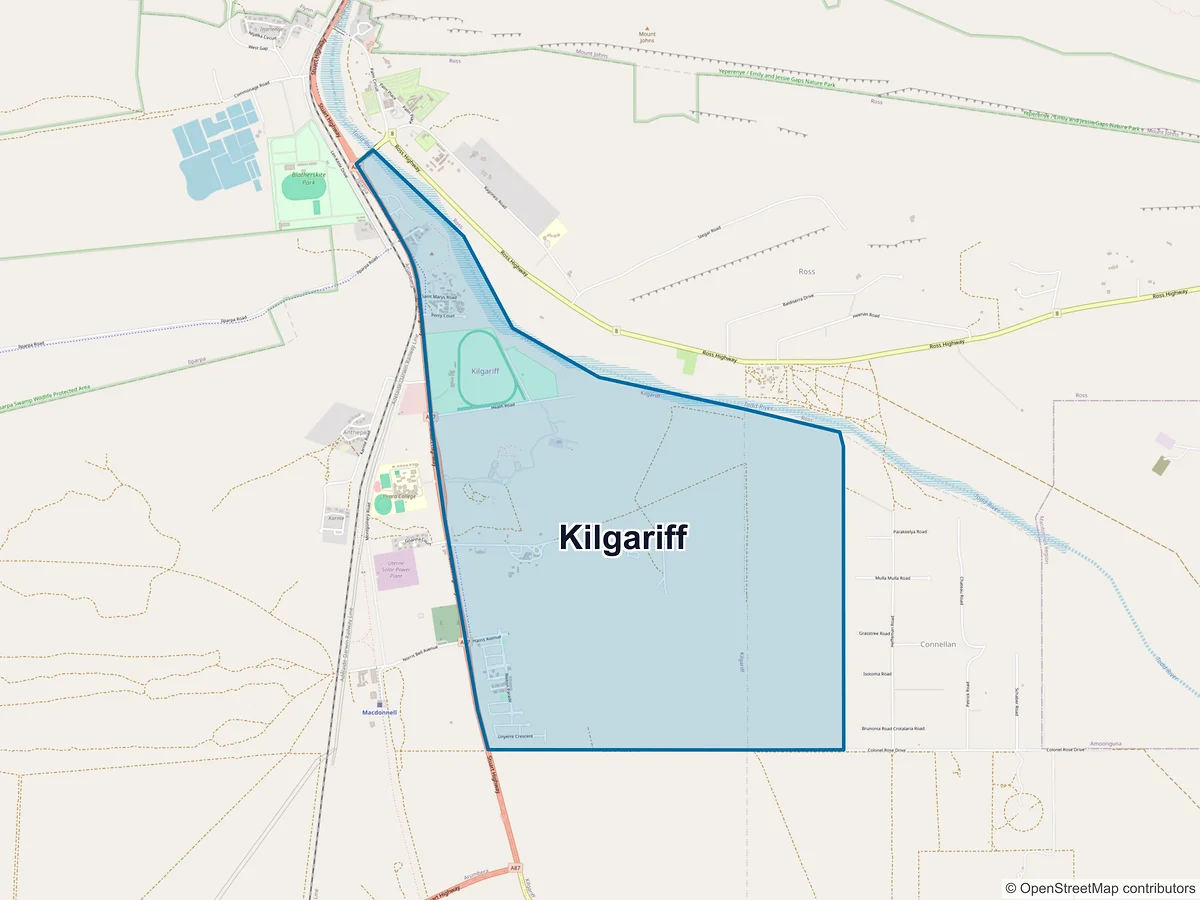 Map of Kilgariff, NT, Australia