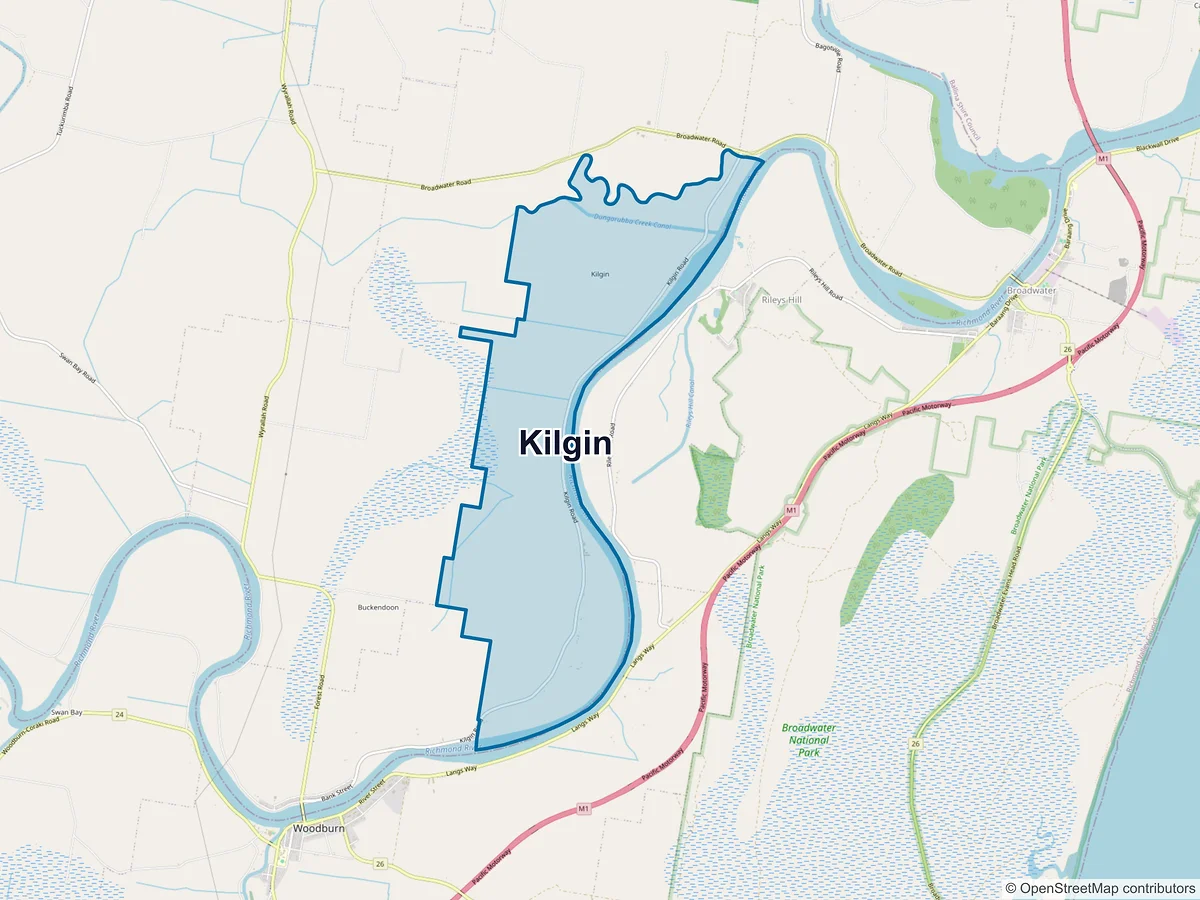 Map of Kilgin, NSW, Australia