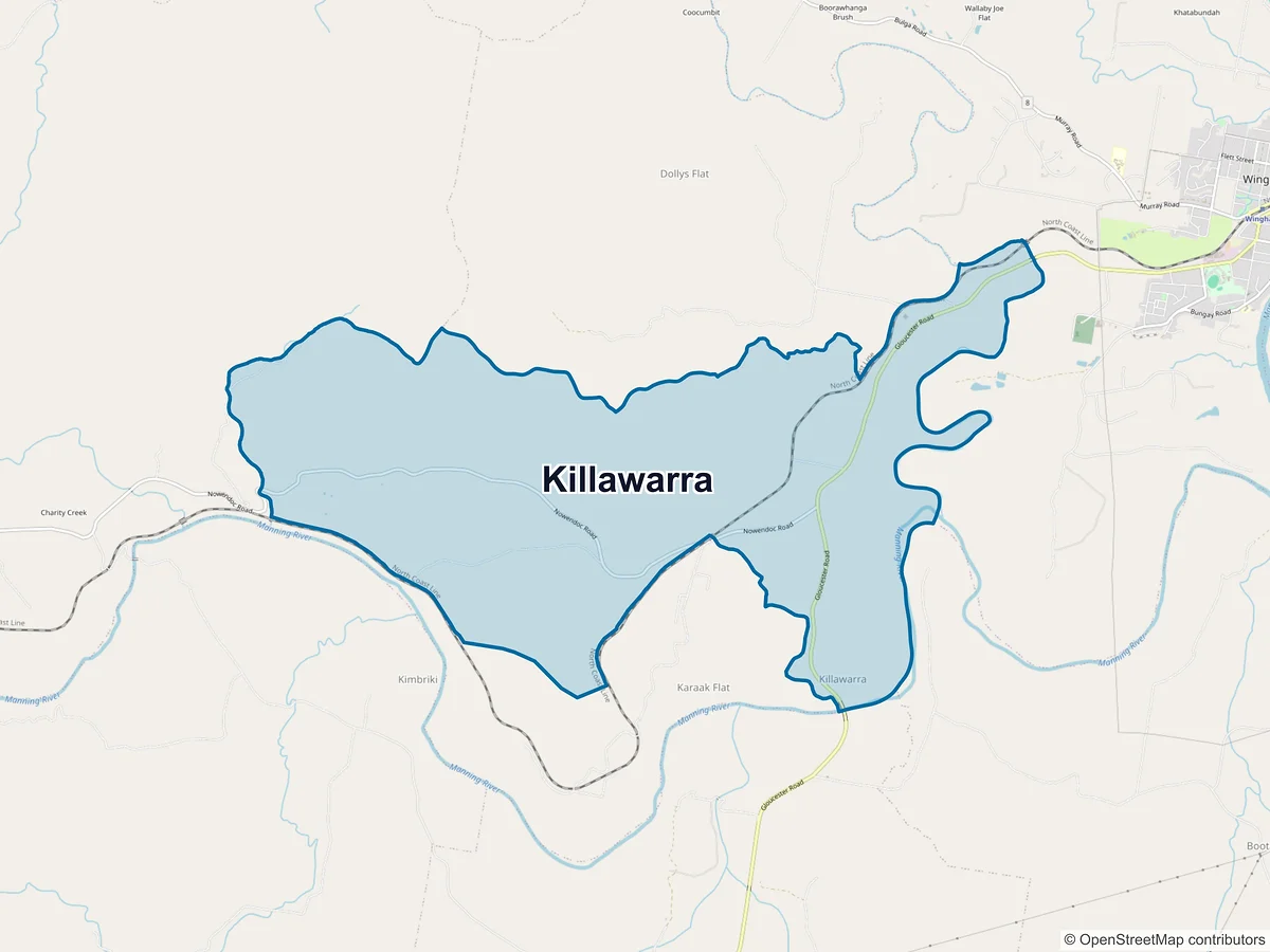 Map of Killawarra, NSW, Australia