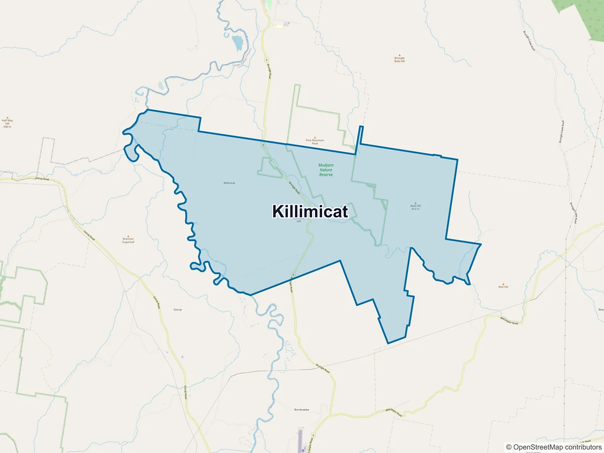 Map of Killimicat, NSW, Australia