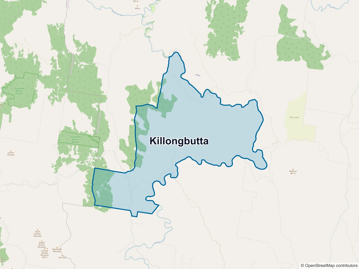 Map of Killongbutta, NSW, Australia