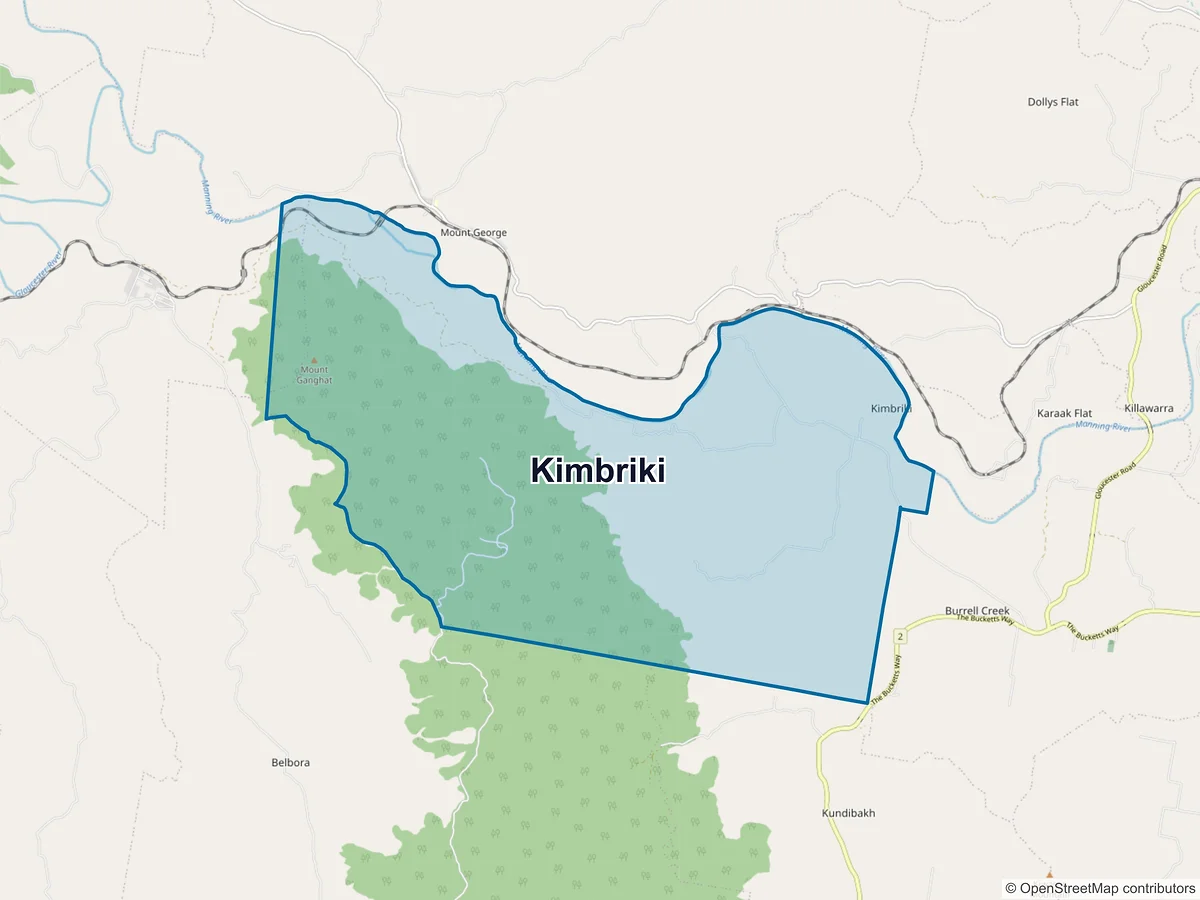 Map of Kimbriki, NSW, Australia