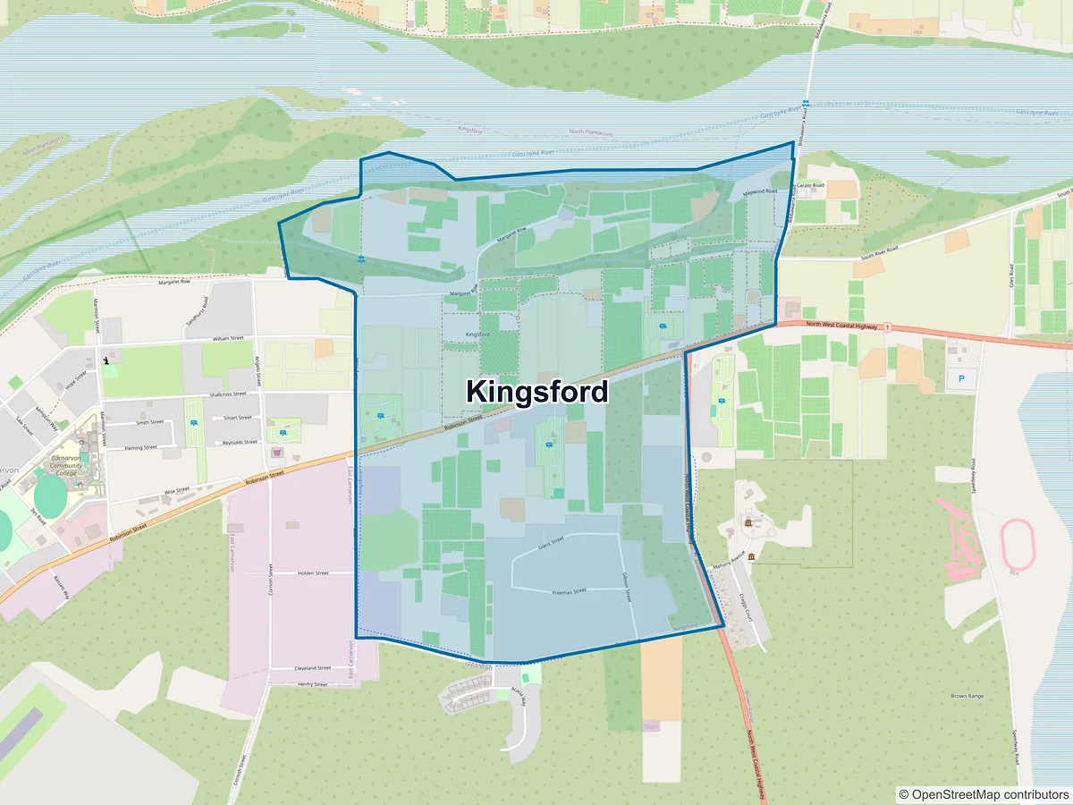 Map of Kingsford, WA, Australia