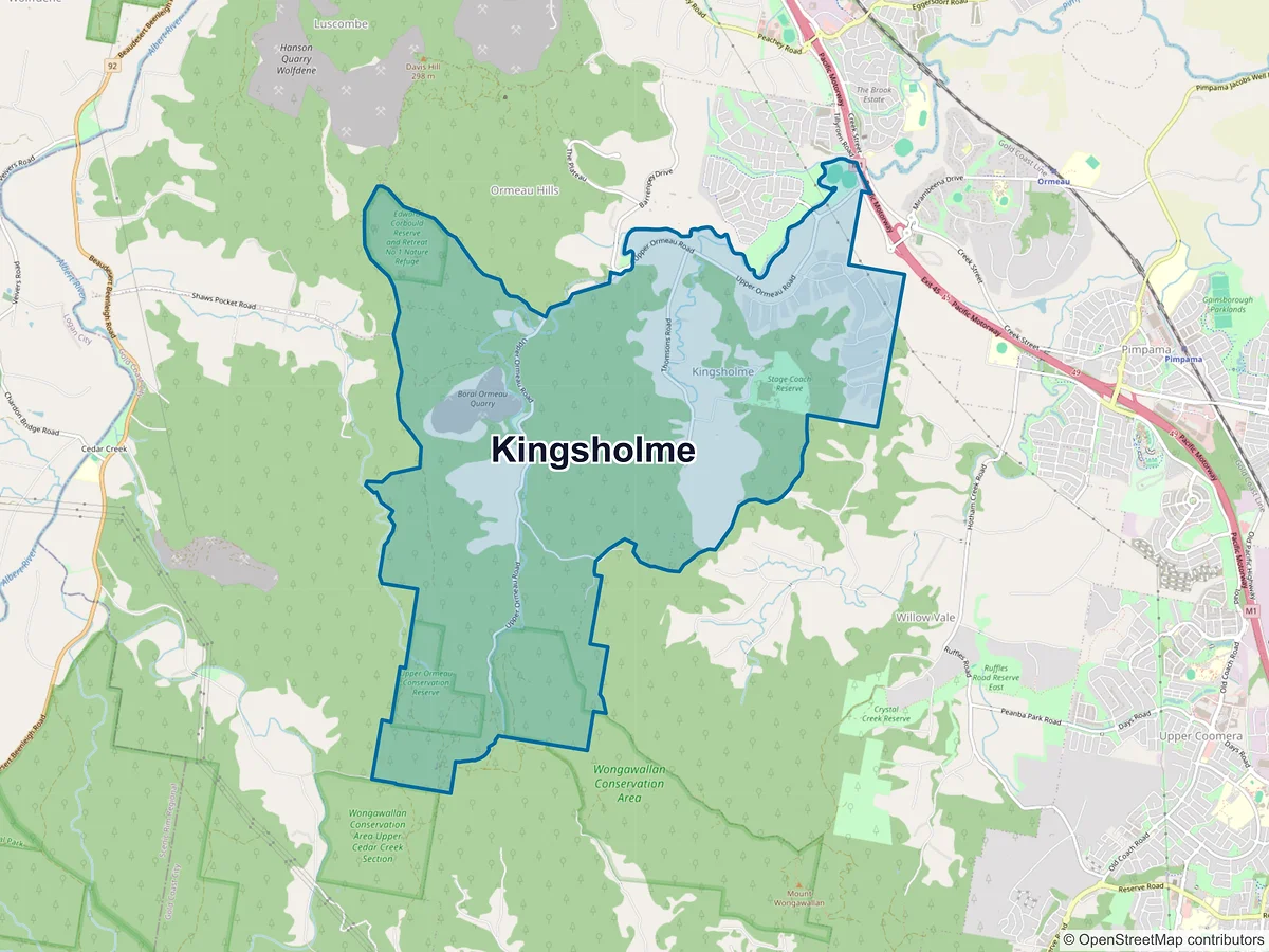 Map of Kingsholme, QLD, Australia