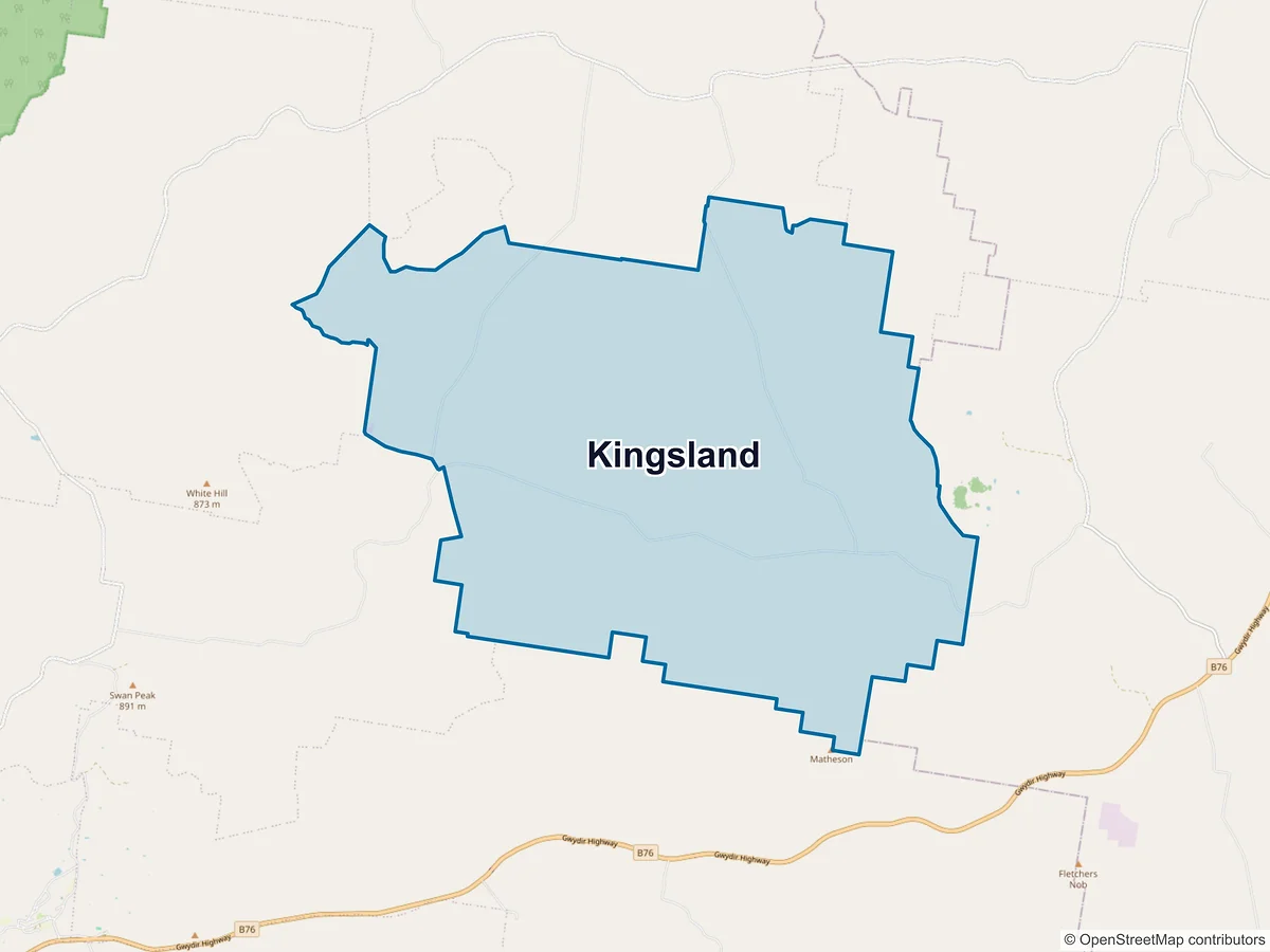 Map of Kingsland, NSW, Australia