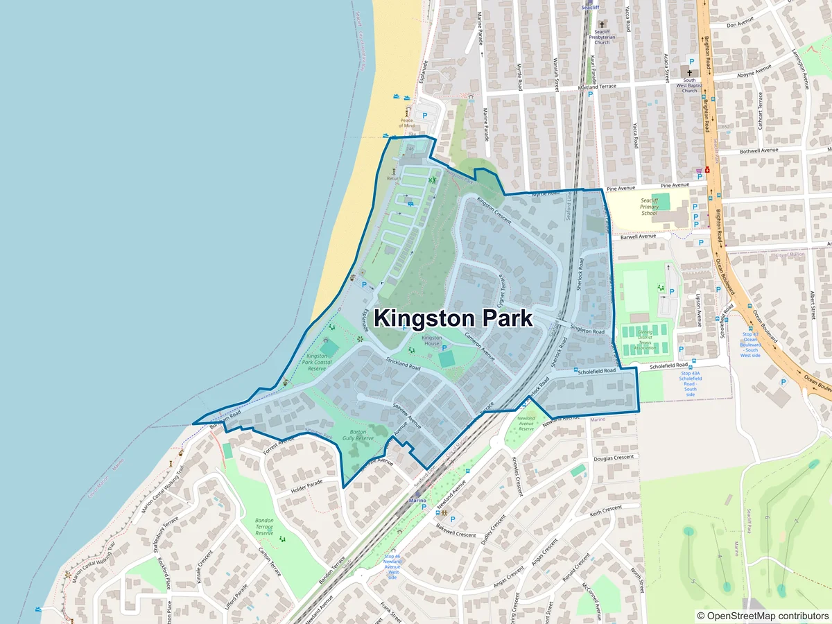 Map of Kingston Park, SA, Australia