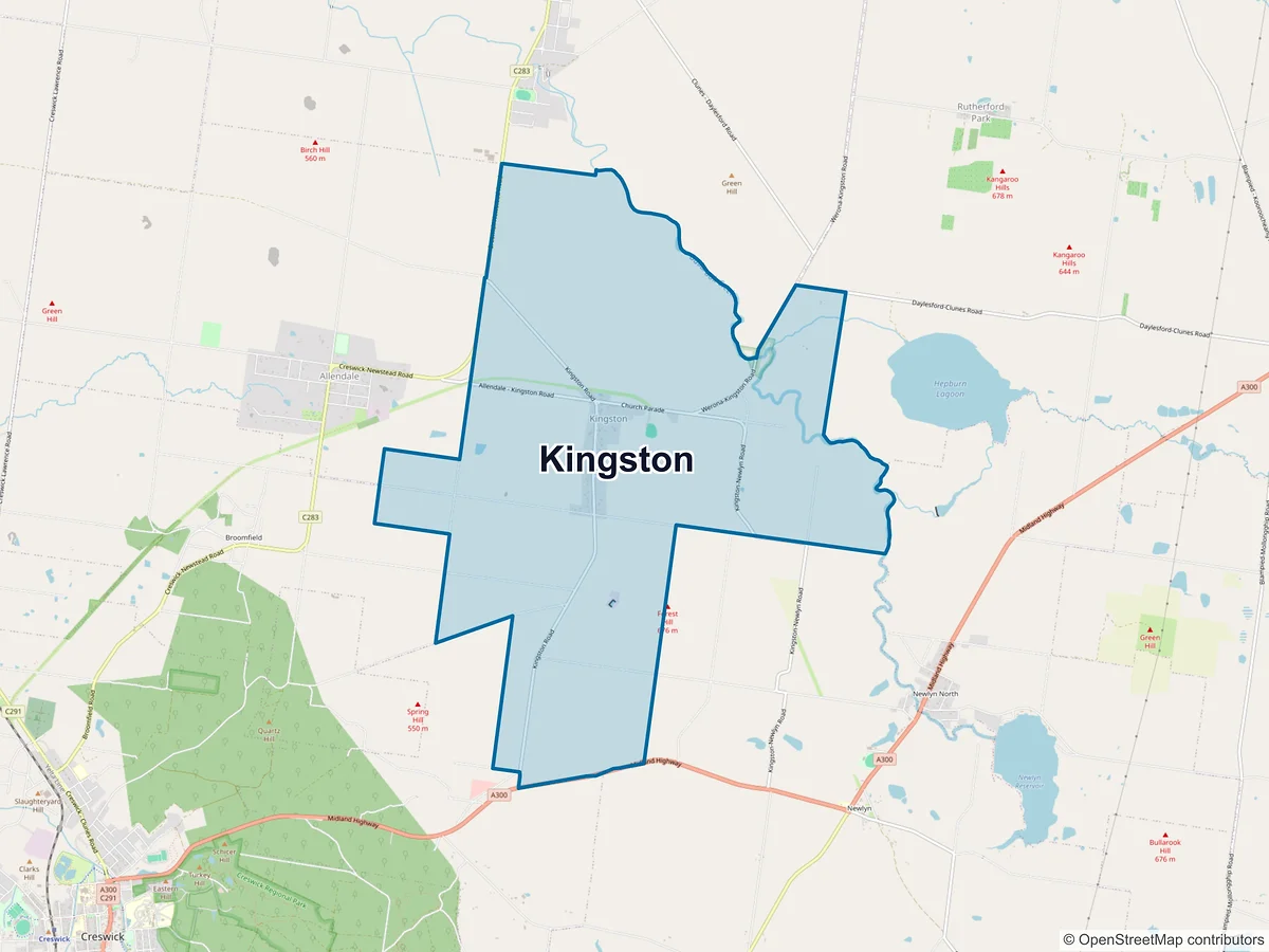 Map of Kingston, VIC, Australia
