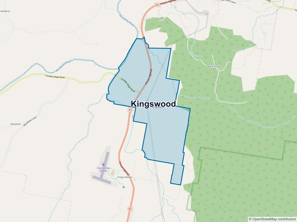 Map of Kingswood, NSW, Australia