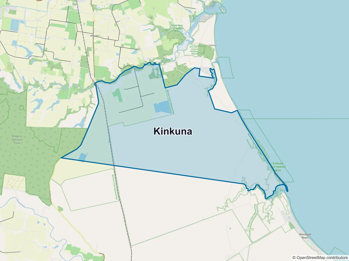 Map of Kinkuna, QLD, Australia