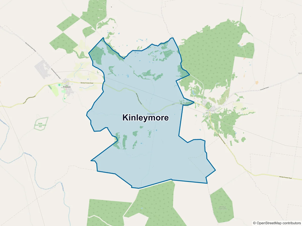 Map of Kinleymore, QLD, Australia