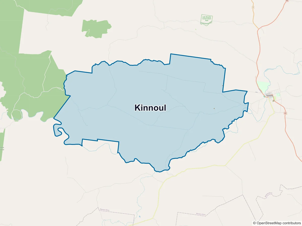 Map of Kinnoul, QLD, Australia
