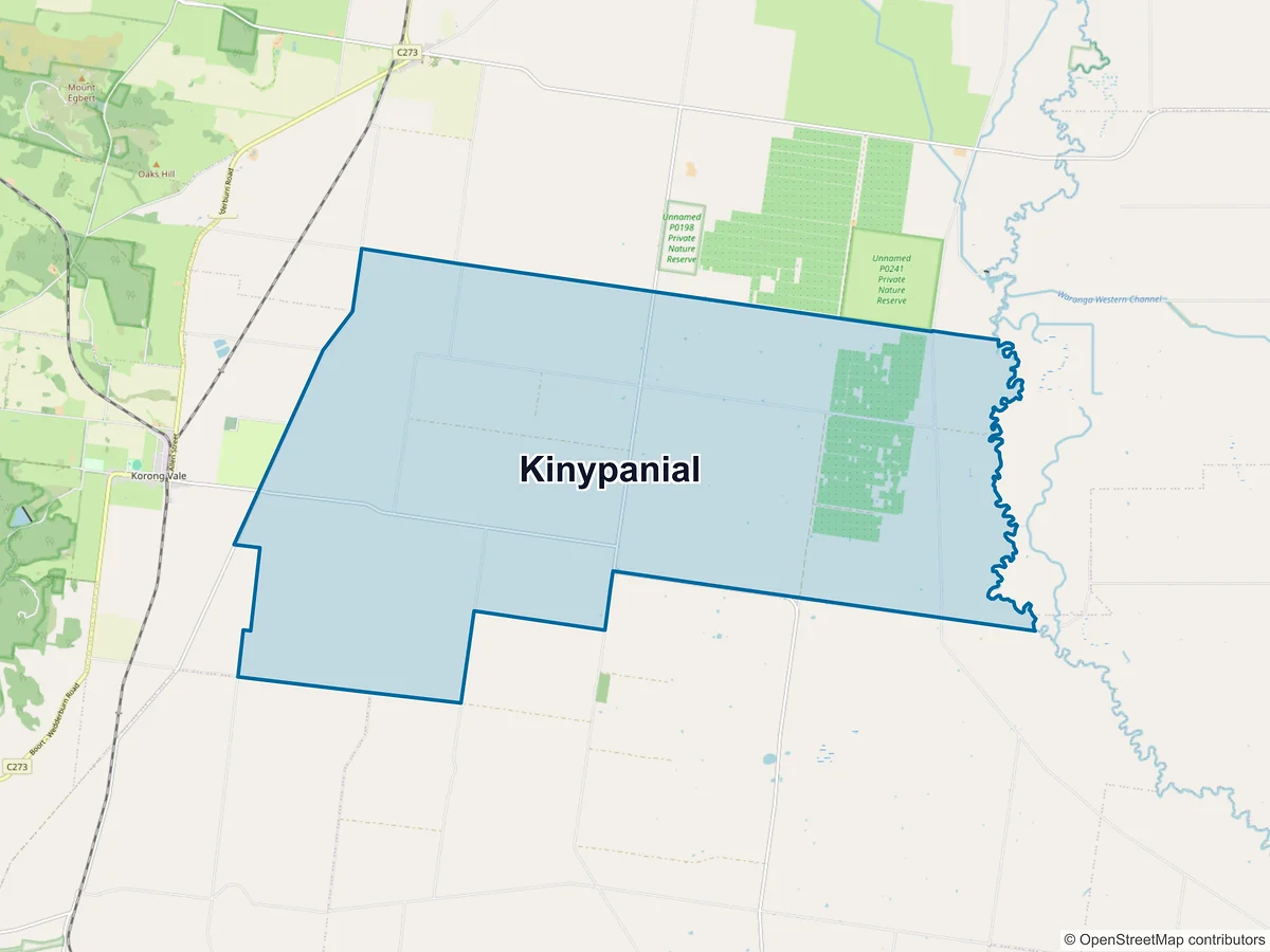 Map of Kinypanial, VIC, Australia