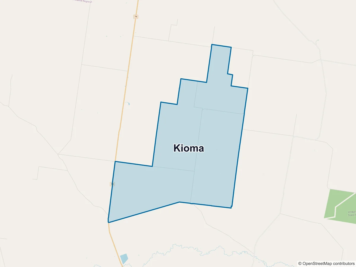 Map of Kioma, QLD, Australia