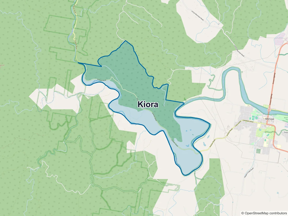 Map of Kiora, NSW, Australia