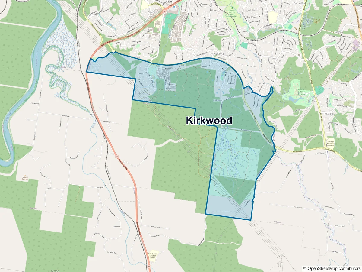 Map of Kirkwood, QLD, Australia
