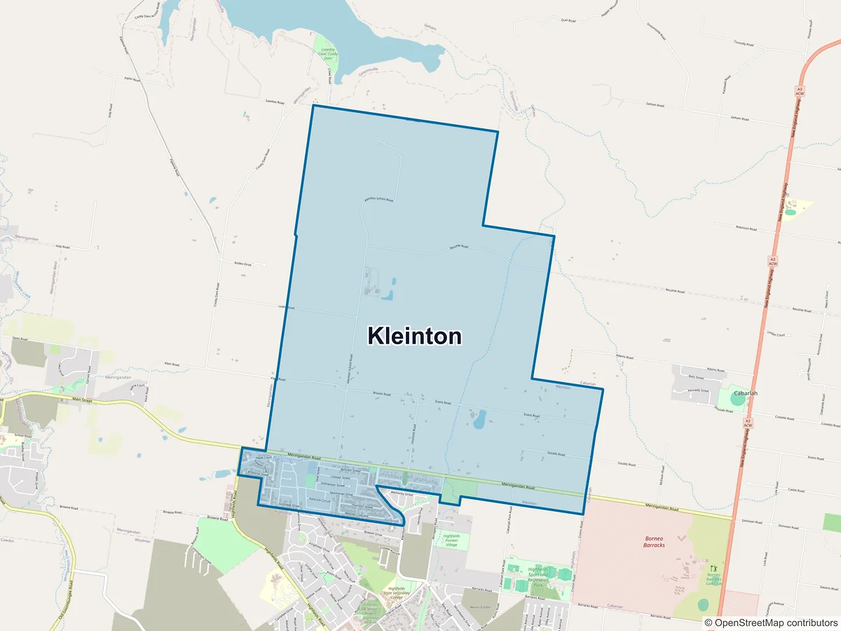 Map of Kleinton, QLD, Australia