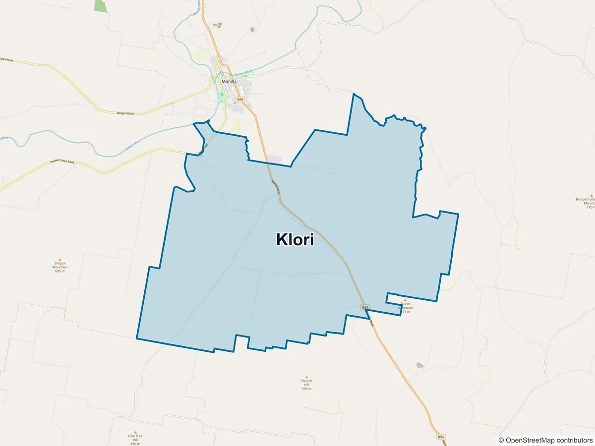 Map of Klori, NSW, Australia