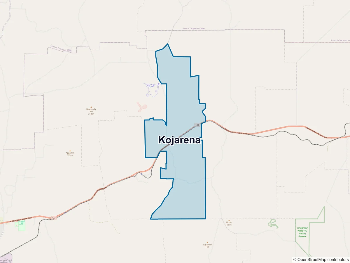 Map of Kojarena, WA, Australia