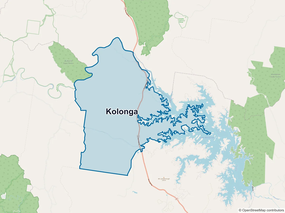 Map of Kolonga, QLD, Australia