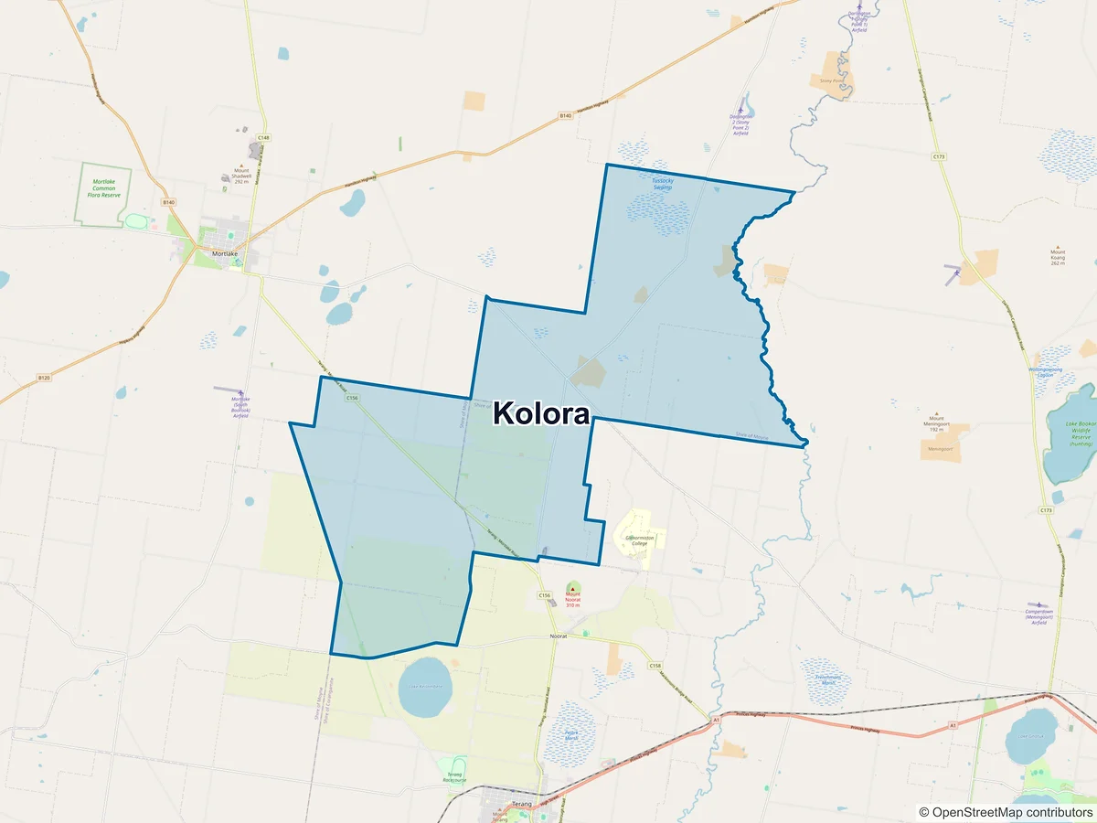 Map of Kolora, VIC, Australia