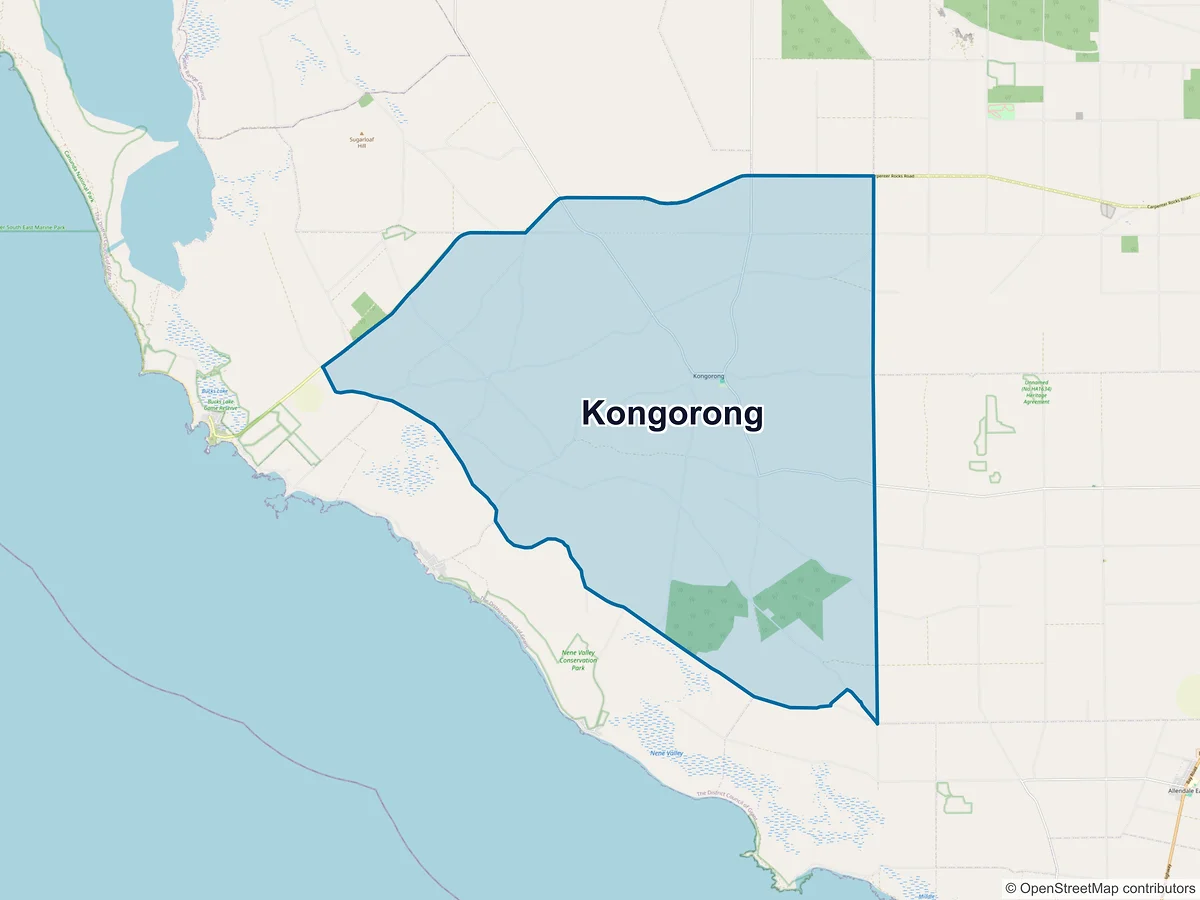 Map of Kongorong, SA, Australia