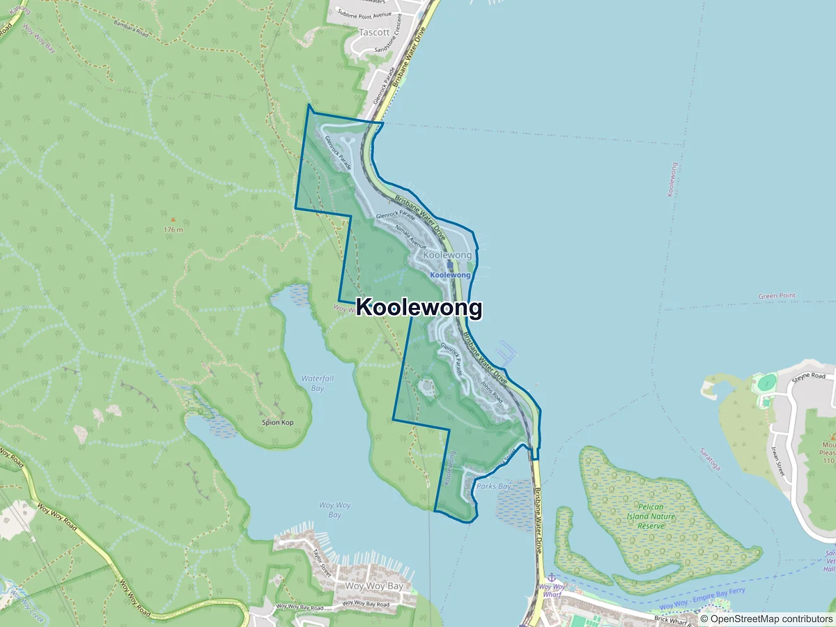 Map of Koolewong, NSW, Australia