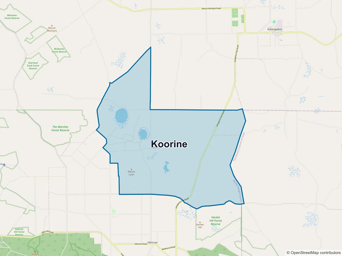 Map of Koorine, SA, Australia