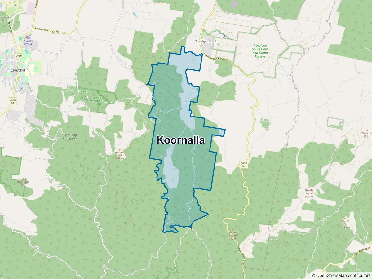 Map of Koornalla, VIC, Australia