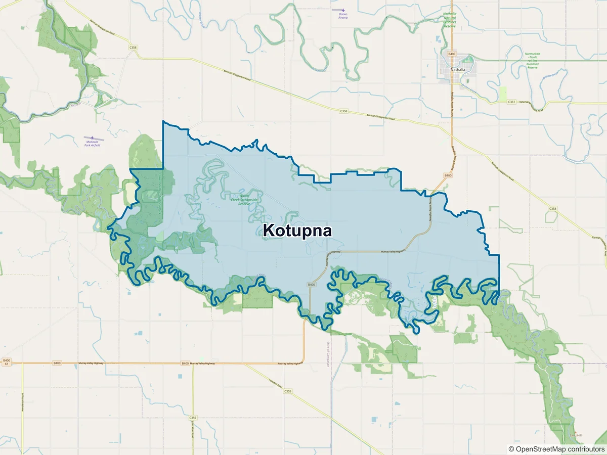 Map of Kotupna, VIC, Australia