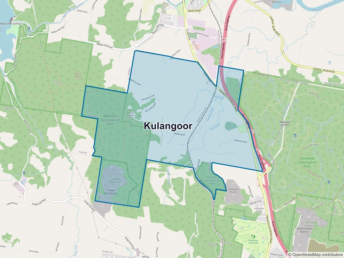 Map of Kulangoor, QLD, Australia