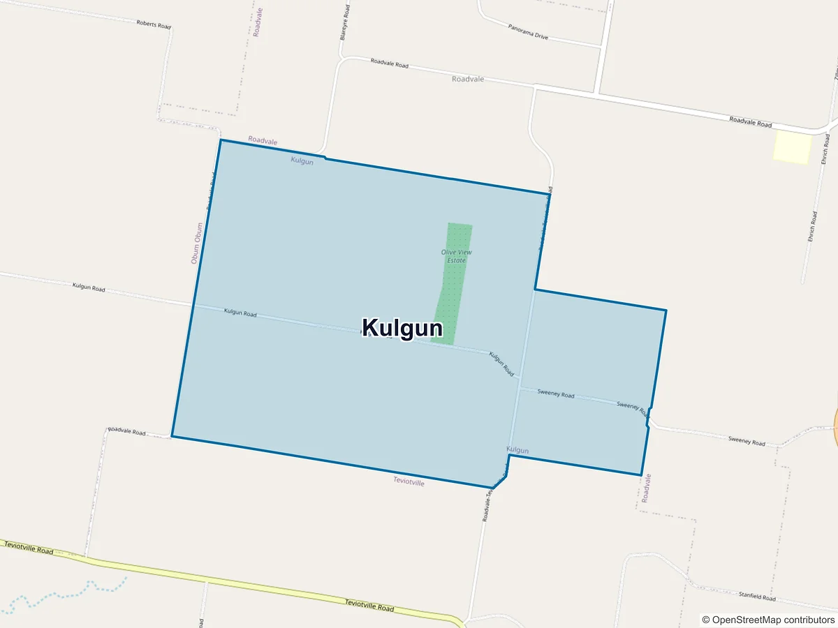 Map of Kulgun, QLD, Australia