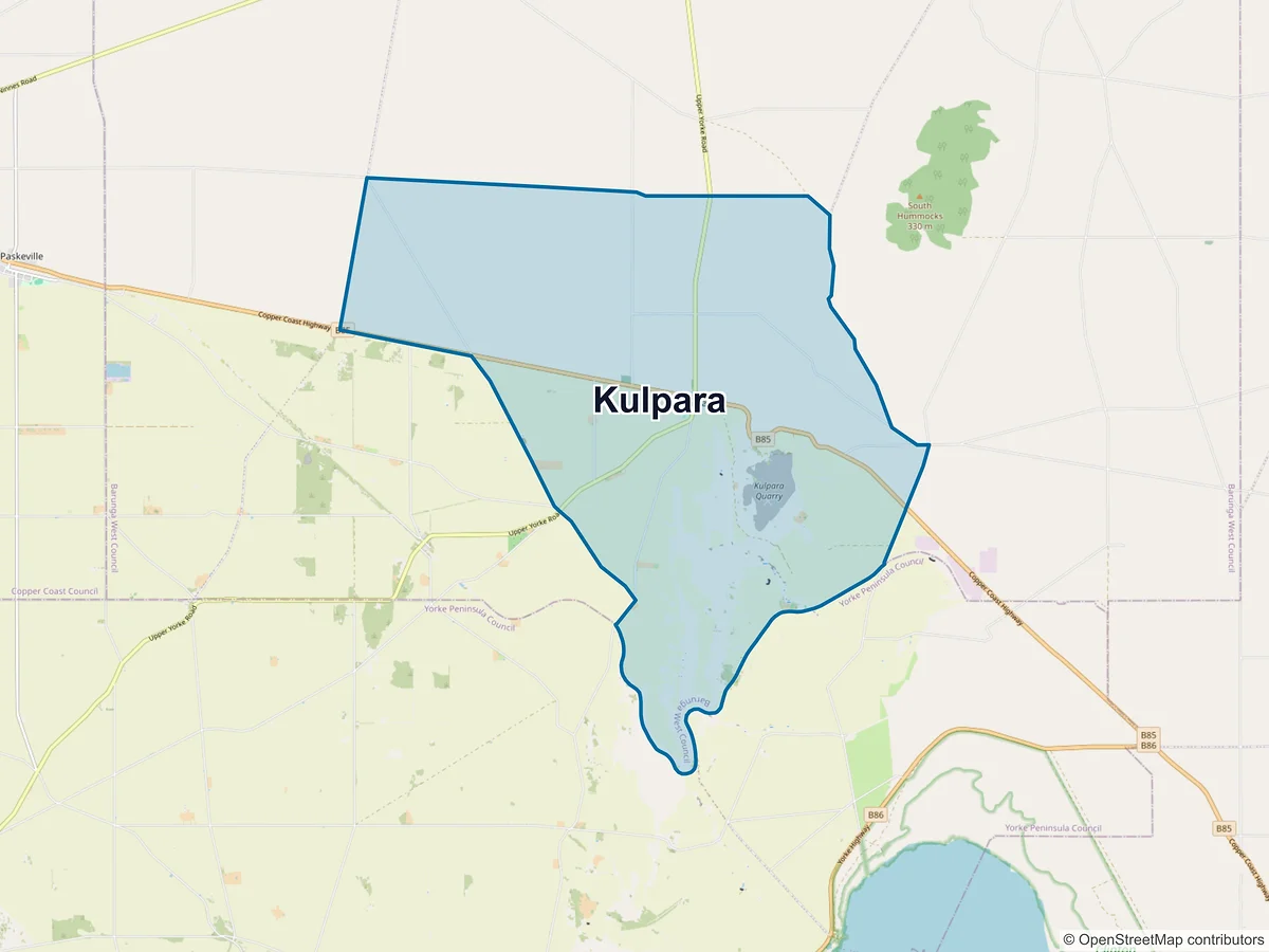 Map of Kulpara, SA, Australia