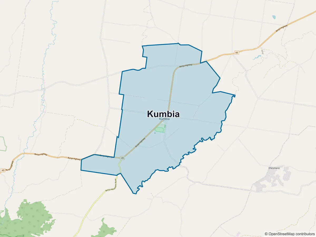 Map of Kumbia, QLD, Australia
