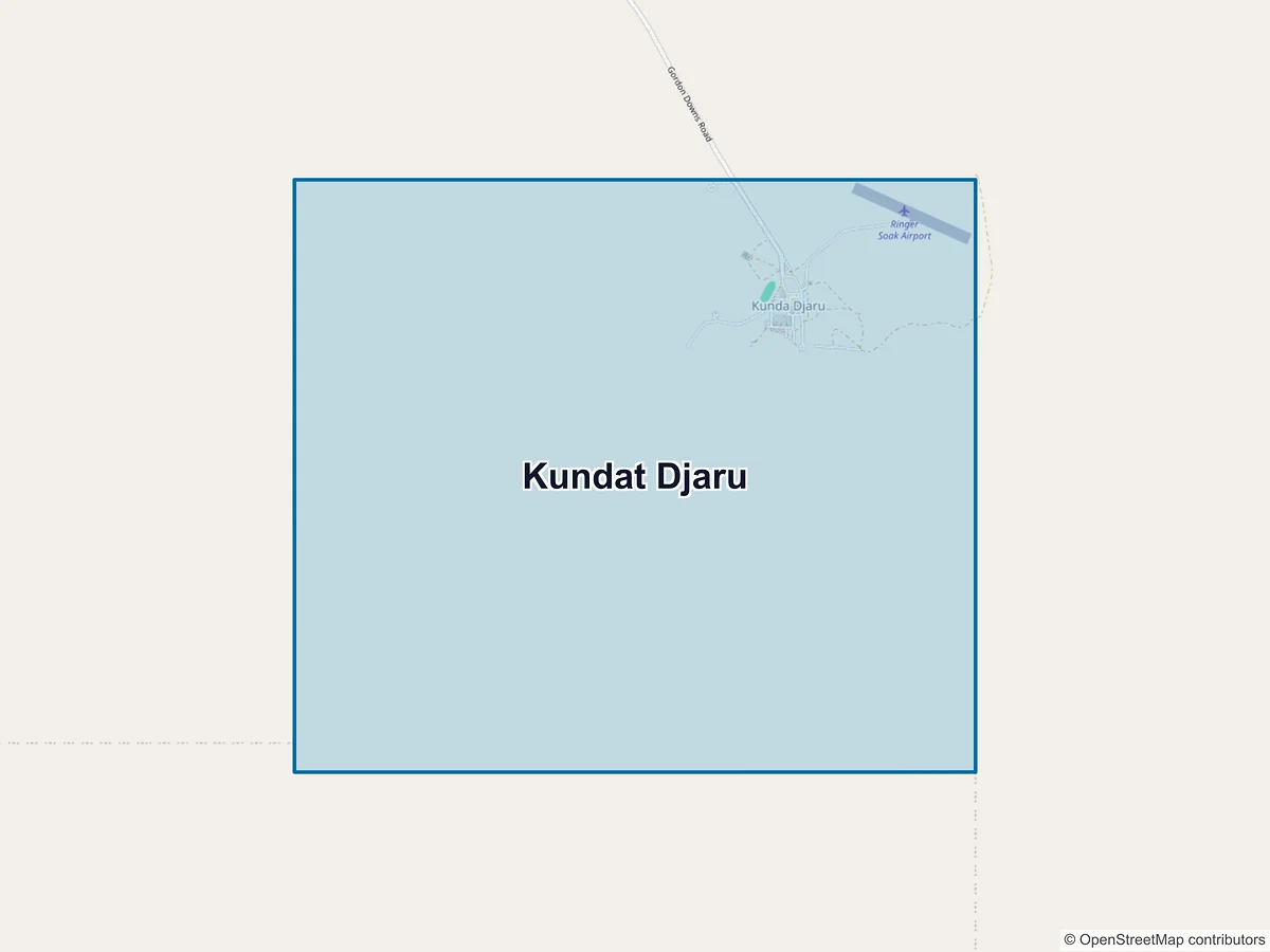 Map of Kundat Djaru, WA, Australia