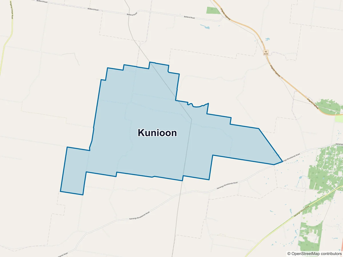 Map of Kunioon, QLD, Australia