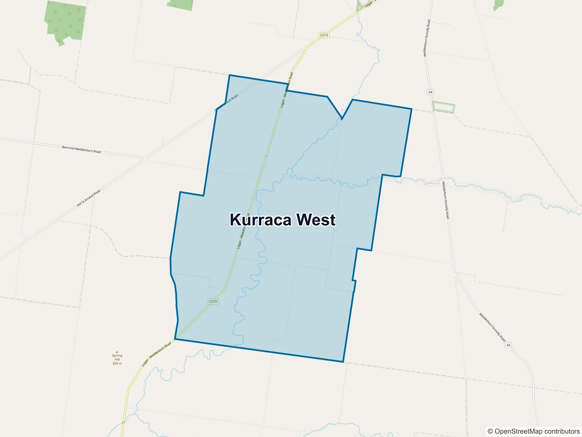 Map of Kurraca West, VIC, Australia