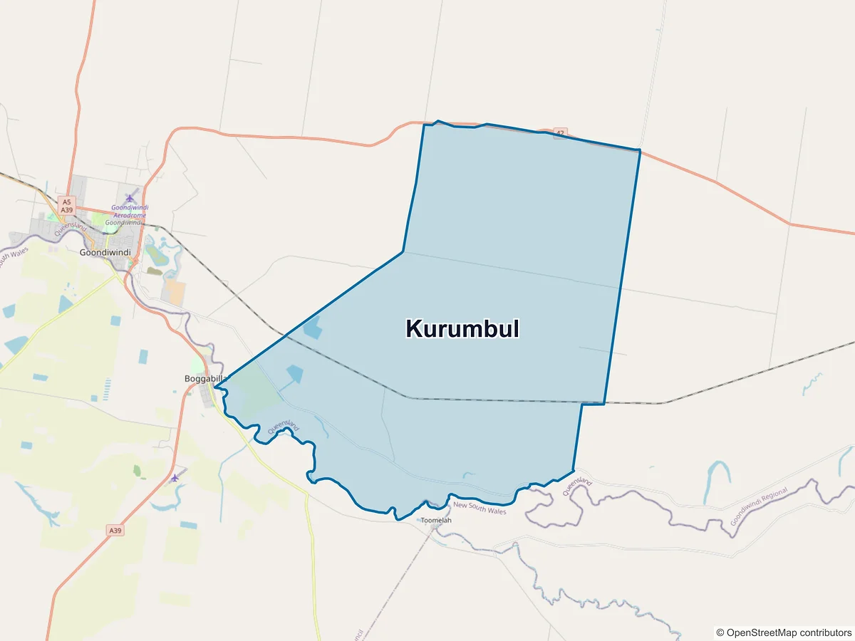Map of Kurumbul, QLD, Australia