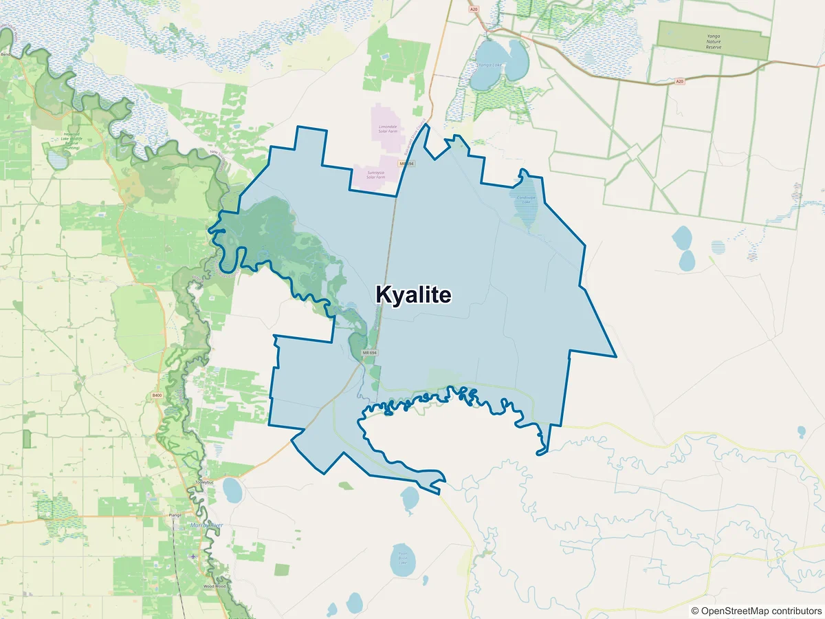 Map of Kyalite, NSW, Australia