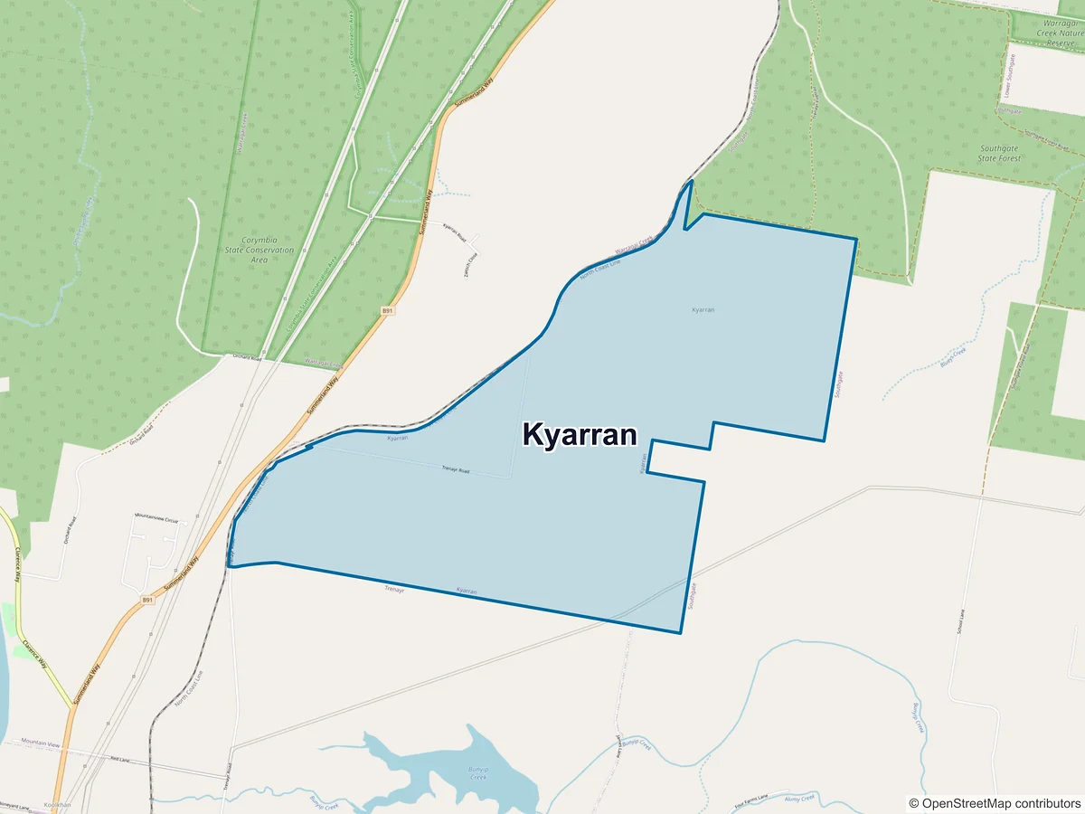 Map of Kyarran, NSW, Australia