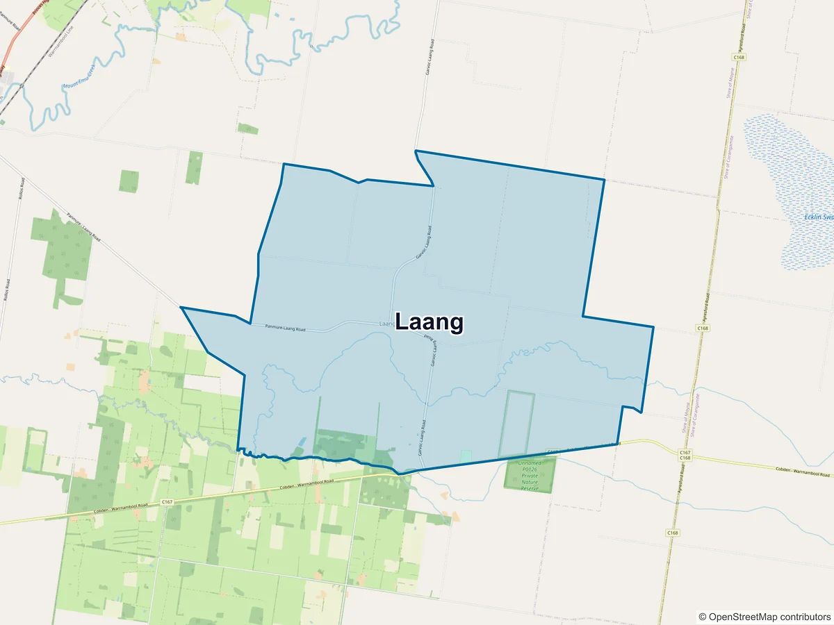 Map of Laang, VIC, Australia