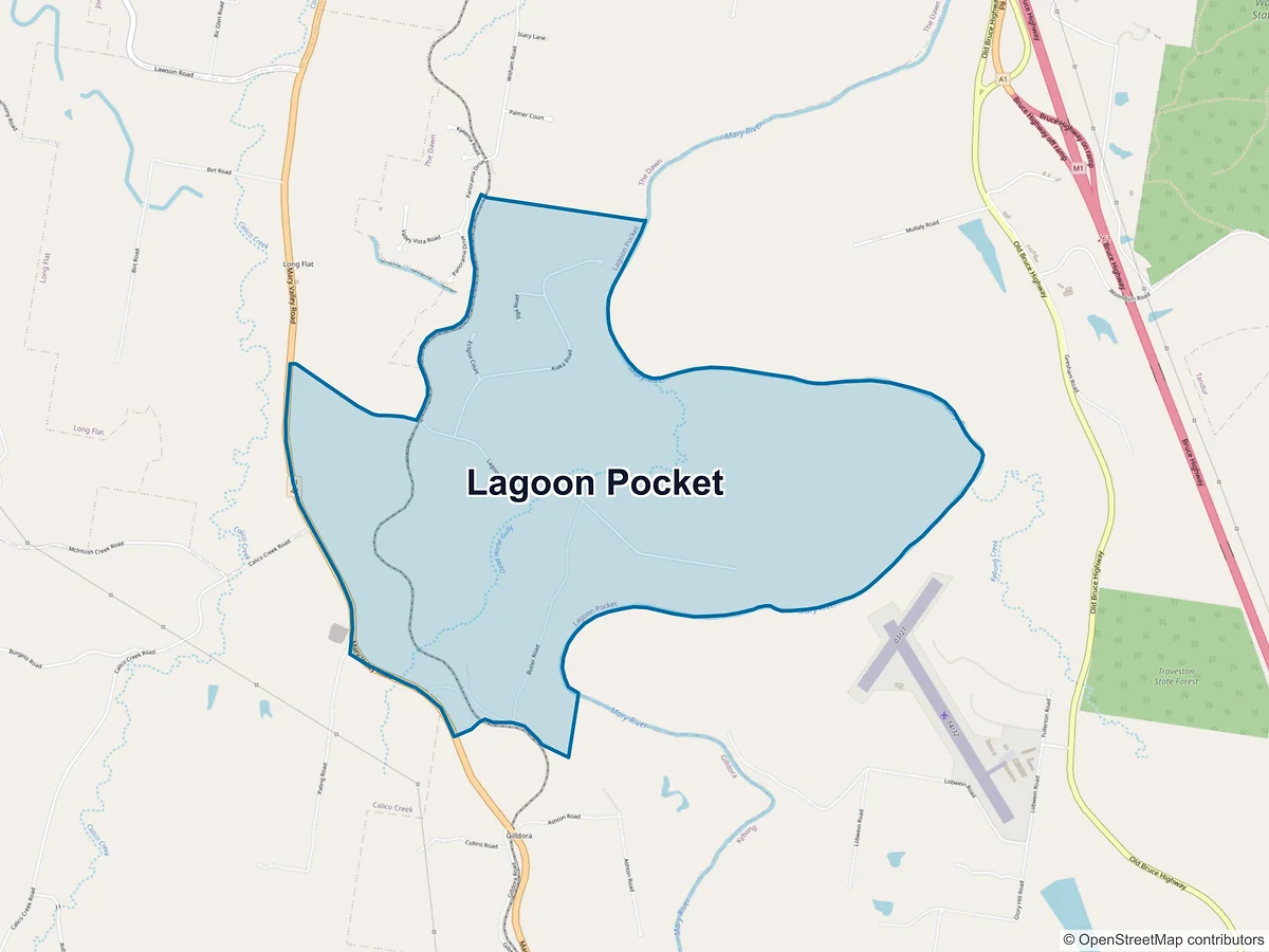 Map of Lagoon Pocket, QLD, Australia