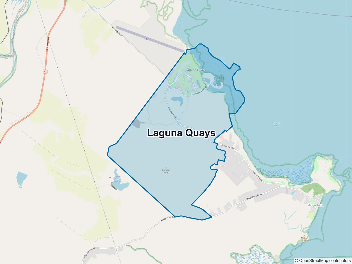 Map of Laguna Quays, QLD, Australia