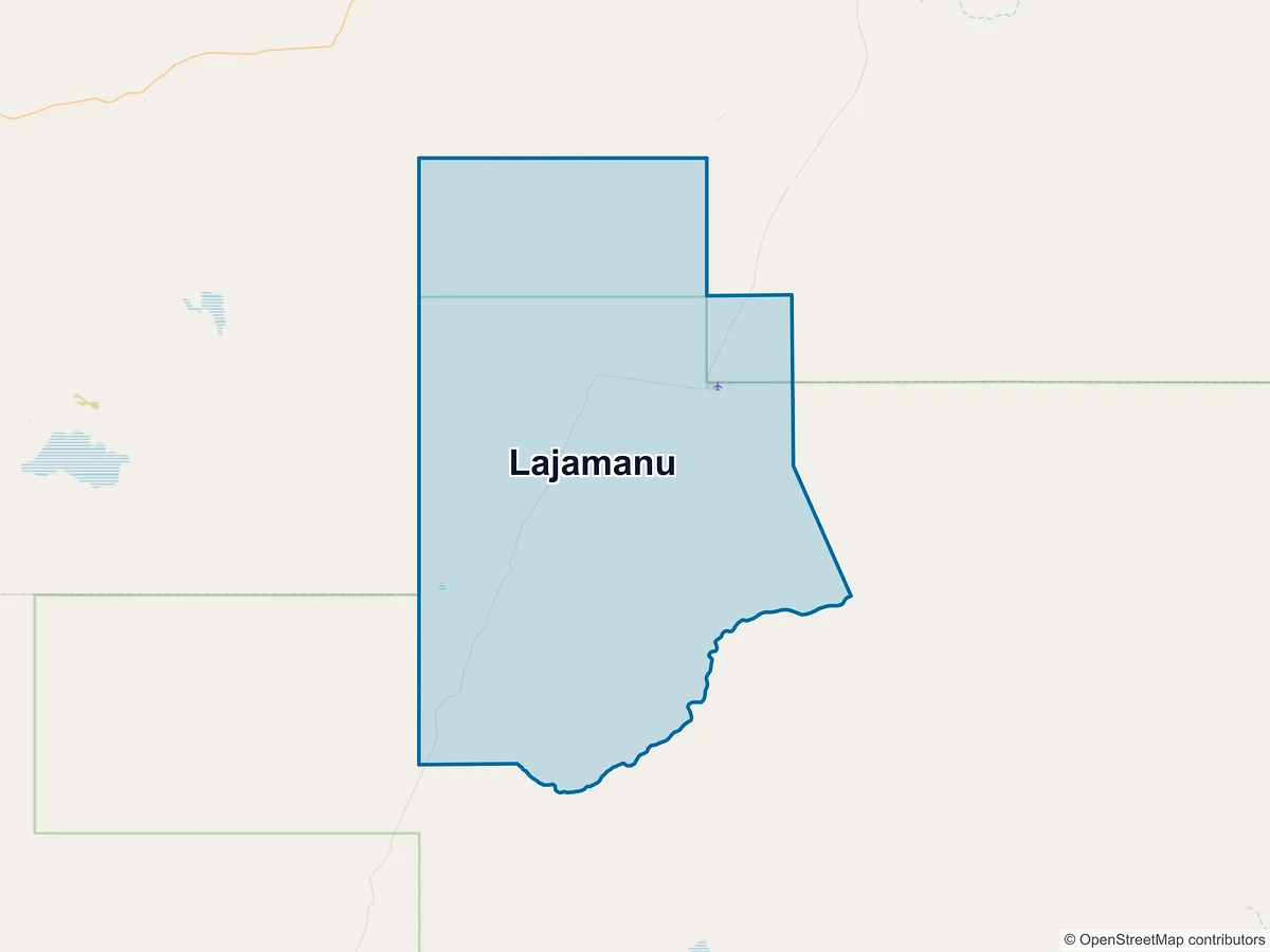 Map of Lajamanu, NT, Australia