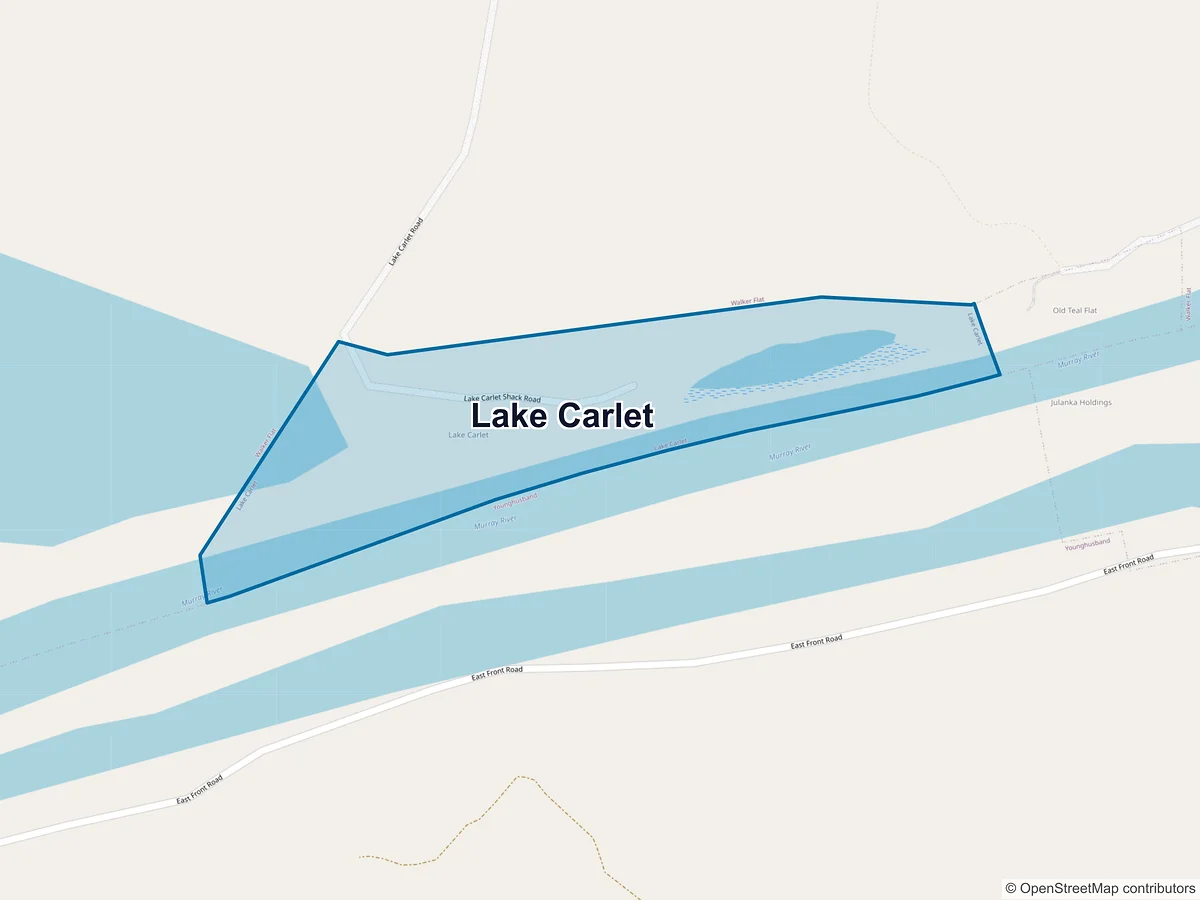 Map of Lake Carlet, SA, Australia