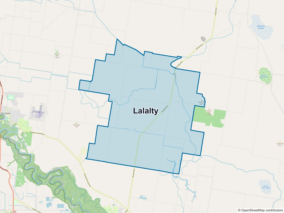 Map of Lalalty, NSW, Australia