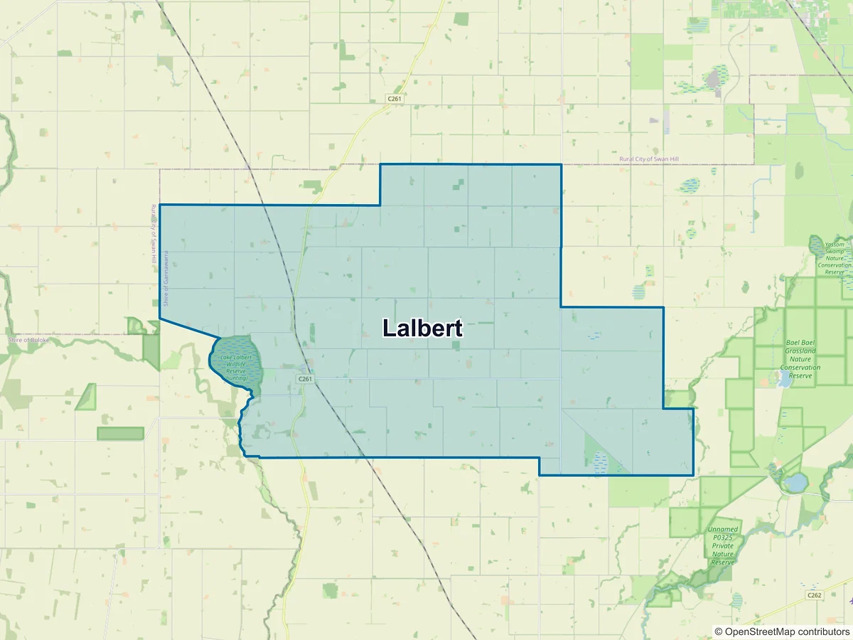 Map of Lalbert, VIC, Australia