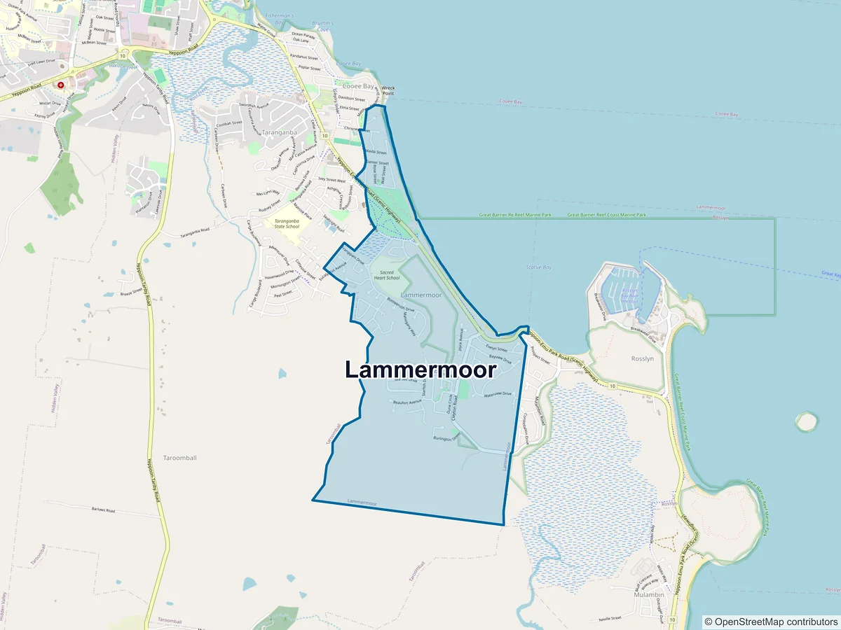 Map of Lammermoor, QLD, Australia